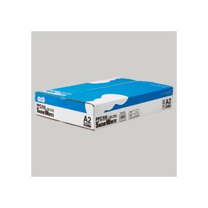 （まとめ） TANOSEE PPC用紙 SNOW WHITE A2 1箱（1000枚：500枚×2冊） 【×10セット】 - 拡大画像