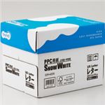 （まとめ） TANOSEE PPC用紙 SNOW WHITE USレターサイズ 1箱（2500枚：500枚×5冊） 【×10セット】