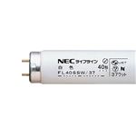 （まとめ） NEC 蛍光ランプ ライフラインII 直管グロースタータ形 40W形 白色 FL40SSW／37／4K-L 1パック（4本） 【×3セット】