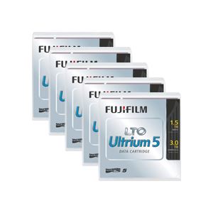 富士フィルム FUJI LTO Ultrium5 データカートリッジ 1.5TB LTO FB UL-5 1.5T JX5 1パック(5巻) - 拡大画像