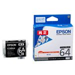 （まとめ） エプソン EPSON インクカートリッジ マットブラック ICMB64 1個 【×3セット】