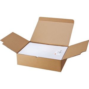 （まとめ） TANOSEE マルチプリンターラベル 業務用パック A4 ノーカット 1箱（500シート：100シート×5冊） 【×2セット】 - 拡大画像