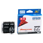 （まとめ） エプソン EPSON インクカートリッジ マットブラック ICMB66 1個 【×3セット】