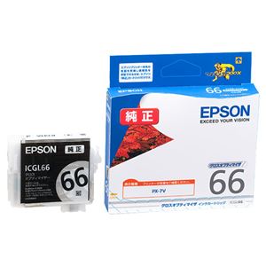 （まとめ） エプソン EPSON インクカートリッジ グロスオプティマイザ ICGL66 1個 【×5セット】 - 拡大画像