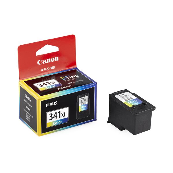 （まとめ） キヤノン Canon FINEカートリッジ BC-341XL 3色一体型 大容量 5214B001 1個 (×3セット) b04