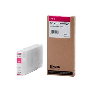 エプソン EPSON インクカートリッジ マゼンタ 110ml SC1M11 1個 - 拡大画像