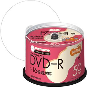 （まとめ） TANOSEE データ用DVD-R 4.7GB 1-16倍速 スピンドルケース DHR47JP50T 1パック（50枚） 【×6セット】 - 拡大画像