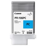 （まとめ） キャノン Canon インクタンク PFI-106 顔料フォトシアン 130ml 6625B001 1個 【×6セット】