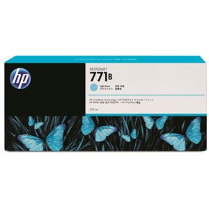 (まとめ) HP771B インクカートリッジ ライトシアン 775ml 顔料系 B6Y04A 1個 【×3セット】 商品画像