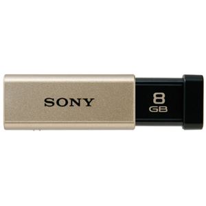 (まとめ) ソニー USBメモリー ポケットビット Tシリーズ 8GB ゴールド USM8GT N 1個 【×2セット】 商品画像