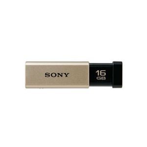 ソニー USBメモリー ポケットビット Tシリーズ 16GB ゴールド USM16GT N 1個 - 拡大画像