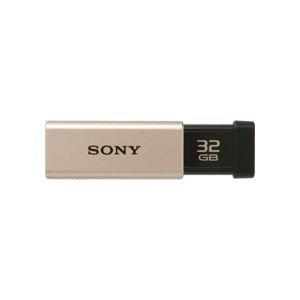 ソニー USBメモリー ポケットビット Tシリーズ 32GB ゴールド USM32GT N 1個 - 拡大画像