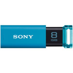（まとめ） ソニー USBメモリー ポケットビット Uシリーズ 8GB ブルー USM8GU L 1個 【×2セット】 - 拡大画像