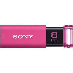 （まとめ） ソニー USBメモリー ポケットビット Uシリーズ 8GB ピンク USM8GU P 1個 【×2セット】 - 拡大画像