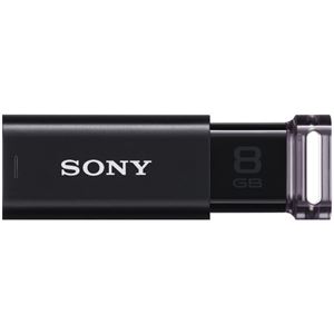 （まとめ） ソニー USBメモリー ポケットビット Uシリーズ 8GB ブラック USM8GU B 1個 【×2セット】 - 拡大画像