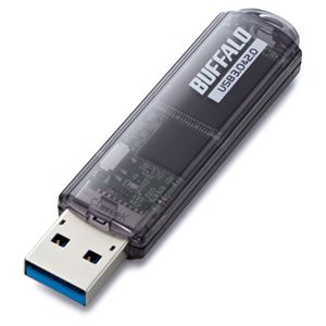 （まとめ） バッファロー USB3.0対応 USBメモリー スタンダードモデル 8GB ブラック RUF3-C8GA-BK 1個 【×2セット】 - 拡大画像