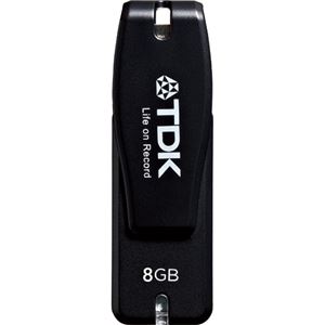 （まとめ） TDK Nano Drive 8GB ブラック UFD8GE-NPBK-T 1個 【×4セット】 - 拡大画像