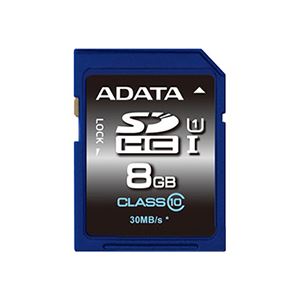 （まとめ） エーデータ SDHCカード UHS-I対応 超高速タイプ 8GB class10 ASDH8GUICL10-R 1枚 【×2セット】 - 拡大画像