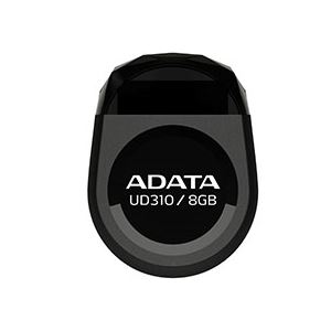 （まとめ） エーデータ USBメモリー 2.0規格 8GB ブラック AUD310-8G-RBK 1個 【×4セット】 - 拡大画像
