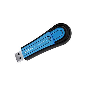 （まとめ） エーデータ USBメモリー 3.0規格 8GB ブルー AS107-8G-RBL 1個 【×3セット】 - 拡大画像