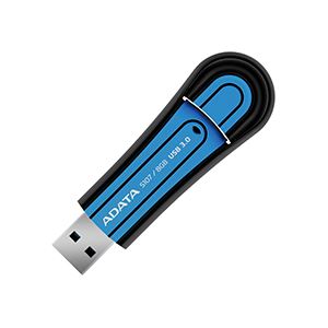 エーデータ USBメモリー 3.0規格 32GB ブルー AS107-32G-RBL 1個 - 拡大画像