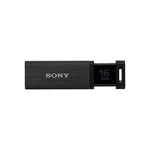 ソニー USBメモリー ポケットビット QXシリーズ ノックスライド式高速 16GB ブラック USM16GQX B 1個 - 拡大画像