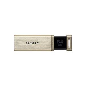 ソニー USBメモリー ポケットビット QXシリーズ ノックスライド式高速 64GB ゴールド USM64GQX N 1個 - 拡大画像