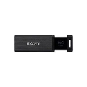 ソニー USBメモリー ポケットビット QXシリーズ ノックスライド式高速 64GB ブラック USM64GQX B 1個 商品画像