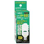 （まとめ） NEC 電球型蛍光ランプ コスモボールミニ D15形 60W相当 E17口金 昼白色 EFD15EN／11-E17-C2C 1個 【×5セット】