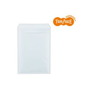 TANOSEE クッション封筒エコノミー A4用 内寸235×330mm ホワイト 1パック(100枚) - 拡大画像