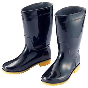 （まとめ） アイトス 衛生長靴 25.0cm ブラック AZ-4438-25.0 1足 【×10セット】 - 拡大画像