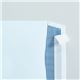 （まとめ） TANOSEE 窓付封筒 裏地紋付 ワンタッチテープ付 長3 80g／m2 ブルー 1パック（100枚） 【×4セット】 - 縮小画像3