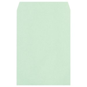 （まとめ） ハート 透けないカラー封筒 角2 100g／m2 パステルグリーン XEP490 1パック（100枚） 【×3セット】 - 拡大画像