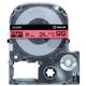 キングジム テプラ PRO テープカートリッジ パステル 24mm 赤/黒文字 SC24R-5P 1パック(5個)