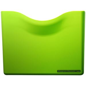 （まとめ） ソニック ネオジマグネットポケット A4 緑 MP-447-G 1個 【×4セット】 - 拡大画像