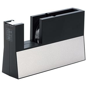 （まとめ） ニチバン テープカッター直線美 大巻用 黒 TC-CB6 1台 【×2セット】 - 拡大画像