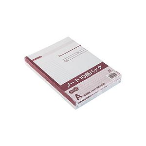 （まとめ） TANOSEE ノートブック セミB5 A罫7mm 30枚 1セット（180冊：10冊×18パック） 【×3セット】 - 拡大画像