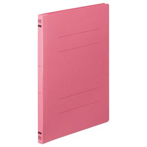 （まとめ） TANOSEE フラットファイルE A4タテ 150枚収容 背幅18mm ピンク 1セット（100冊：10冊×10パック） 【×2セット】 - 拡大画像