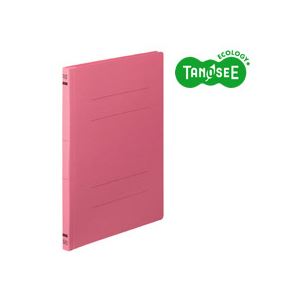 （まとめ）TANOSEE フラットファイル バインダー 2穴 E A4タテ 150枚収容 ピンク 10冊入×20パック - 拡大画像