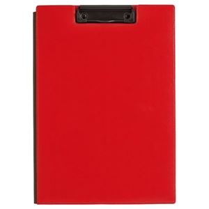 （まとめ） キングジム レザフェス クリップボード A4 赤 1932LF 1枚 【×3セット】 - 拡大画像