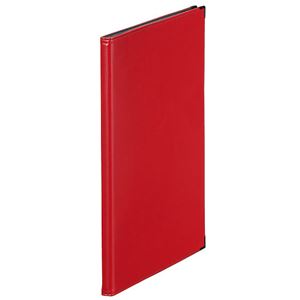 （まとめ） キングジム レザフェス メニューファイル A4タテ型 赤 1972LFアカ 1冊 【×6セット】 - 拡大画像