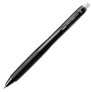 （まとめ） ぺんてる 油性ボールペン ビクーニャ エックス 0.5mm 黒 BX105A-A 1セット（10本） 【×5セット】 - 拡大画像