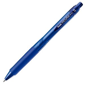 （まとめ） ぺんてる 油性ボールペン ビクーニャ エックス 0.7mm 青 BX107C-C 1セット（10本） 【×5セット】 - 拡大画像