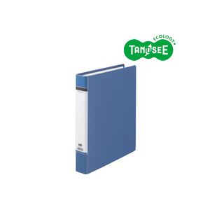 （まとめ）TANOSEE Dリングファイル（貼り表紙） A4タテ 背幅50mm 青 20冊 - 拡大画像