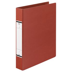 （まとめ） TANOSEE Oリングファイル（紙表紙） A4タテ 2穴 320枚収容 背幅52mm 赤 1セット（10冊） 【×2セット】 - 拡大画像