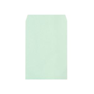 (まとめ)透けないカラー封筒ワンタッチテープ付 角2 パステルグリーン 100枚入×5パック 商品画像
