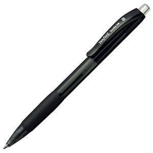 （まとめ） TANOSEE ノック式油性ボールペン（なめらかインク） 0.5mm 黒 1セット（10本） 【×5セット】 - 拡大画像