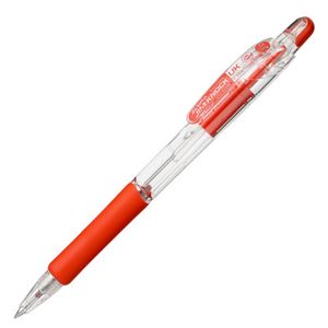 （まとめ） ゼブラ 油性ボールペン ジムノックUK 0.5mm 赤 BNS10-R 1セット（10本） 【×5セット】 - 拡大画像