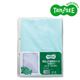 (まとめ)TANOSEE 再生2穴透明ポケット(台紙あり) A4タテ 青 100枚入×10パック
