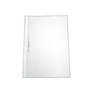 （まとめ）とじ太くん専用カバー 1.5mm幅 A4縦 クリア（ホワイト） 10枚入×5パック - 拡大画像
